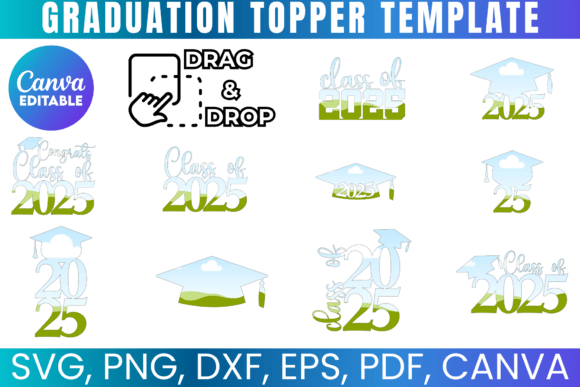 Download 2025 Graduation Canva Frame Template - Graduation canva frame Collection