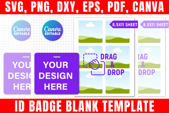 Download ID Badge Blank Template - Blank template Collection