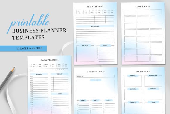 Download Printable Business Planner Templates - Business planner templates Collection